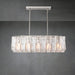 Lattace Clear Glass Rectangular Chandelier 49"67''-DWHOME