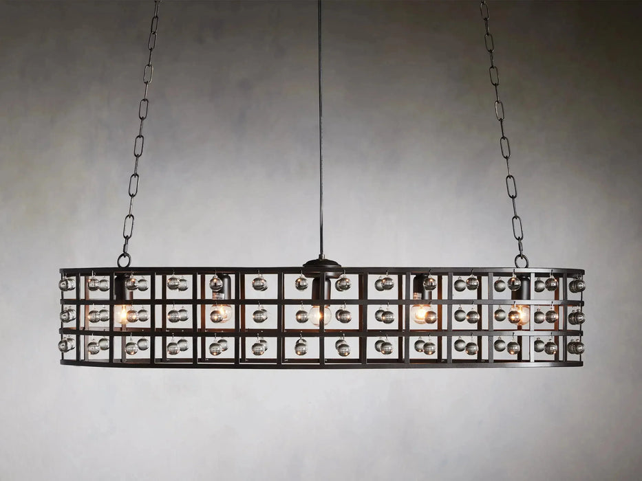 La Cage Oval Chandelier 5-Light-DWHOME