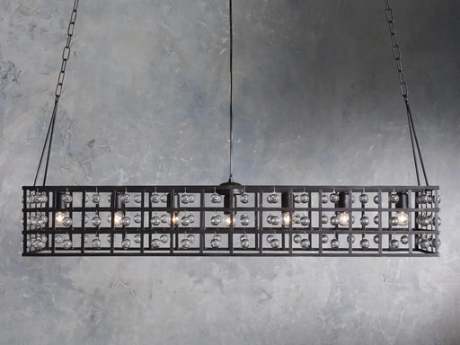 La Cage Rectangular Chandelier 7 Light-DWHOME