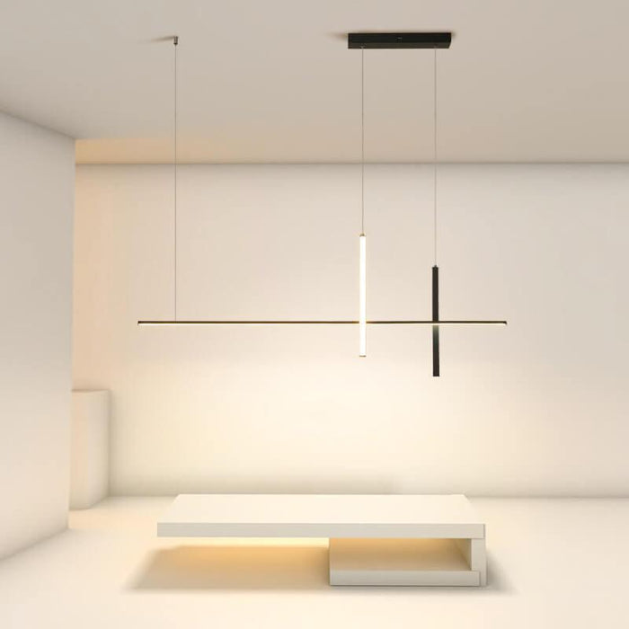Modern Minimalist Long Line LED Chandelier - DWHOME