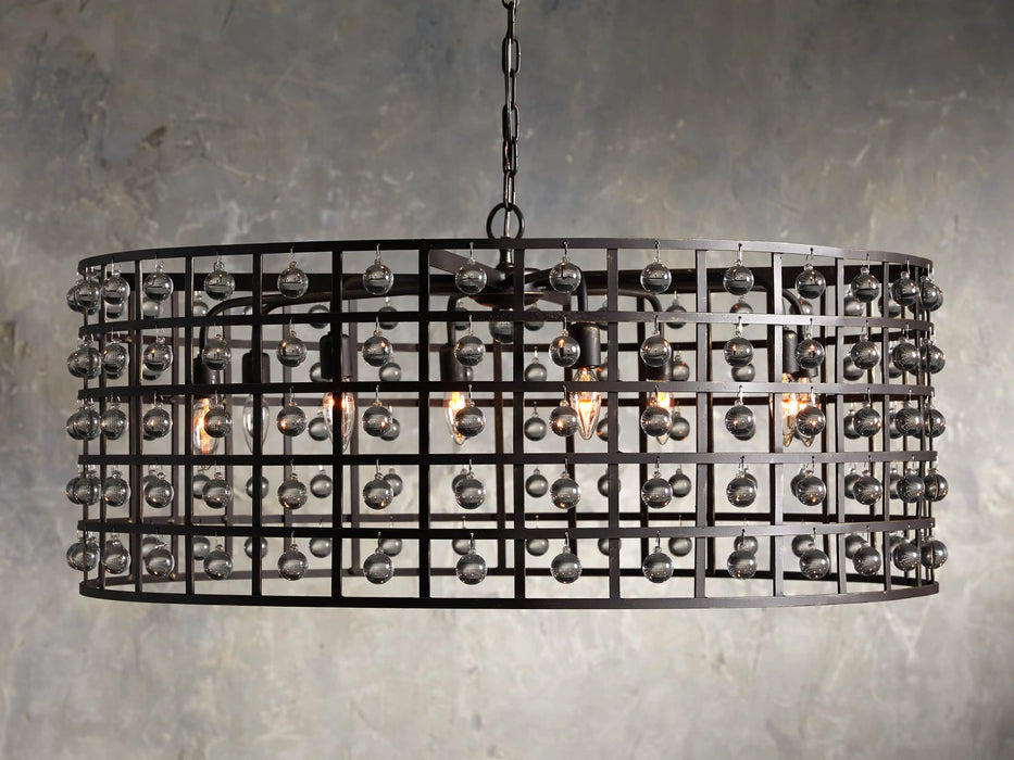 La Cage Round Chandelier 6/8/12 Light-DWHOME