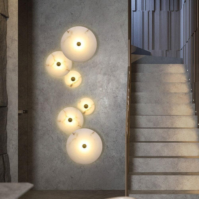 Moonshade Natural Marble Wall Sconce - DWHOME