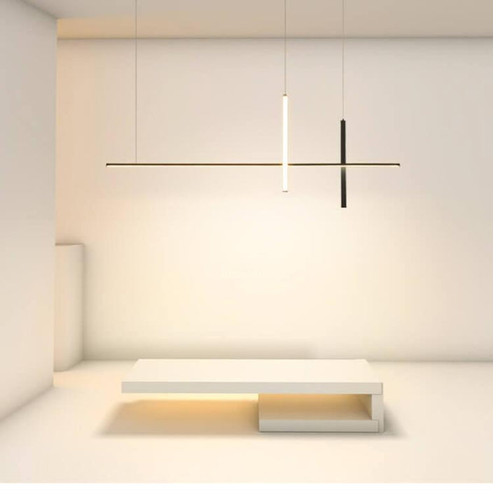Modern Minimalist Long Line LED Chandelier - DWHOME
