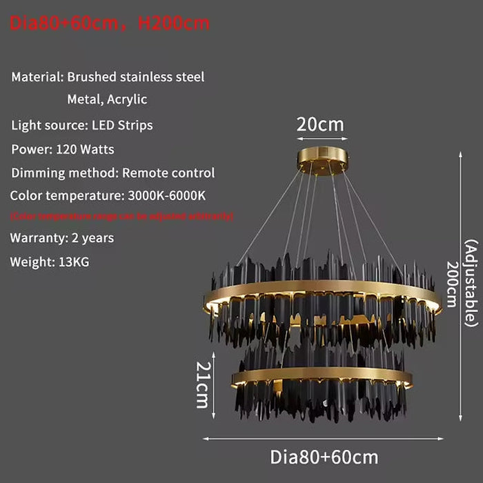 Nera 2-Tier Modern Chandelier-DWHOME