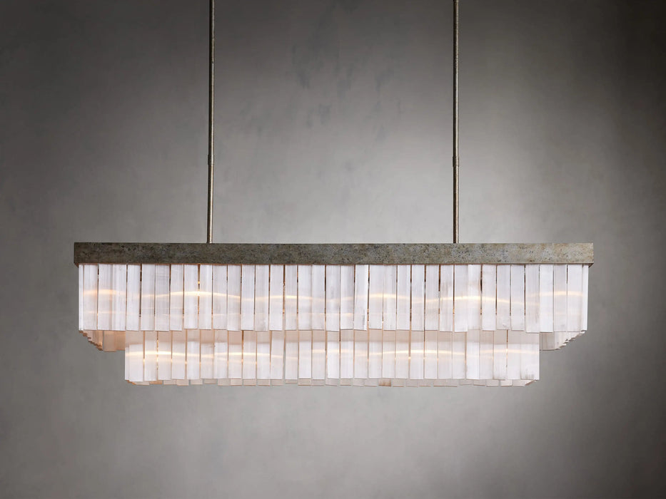 Cameron Rectangular Chandelier 49''59''-DWHOME