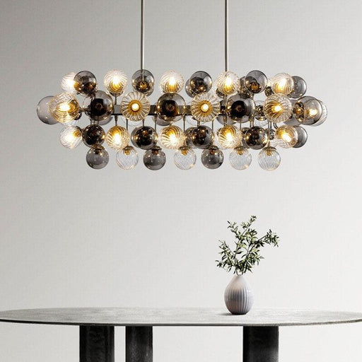 Multiple Glass Sphere Dining Room Chandelier-DWHOME