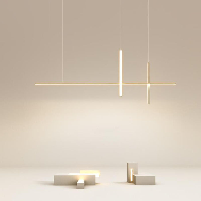 Modern Minimalist Long Line LED Chandelier - DWHOME
