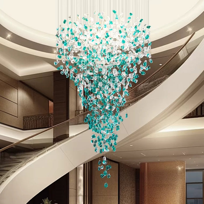 Crystal Pendant Foyer Chandelier-DWHOME