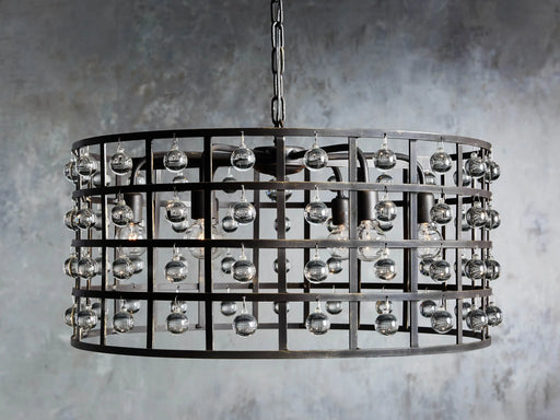 La Cage Round Chandelier 6/8/12 Light-DWHOME