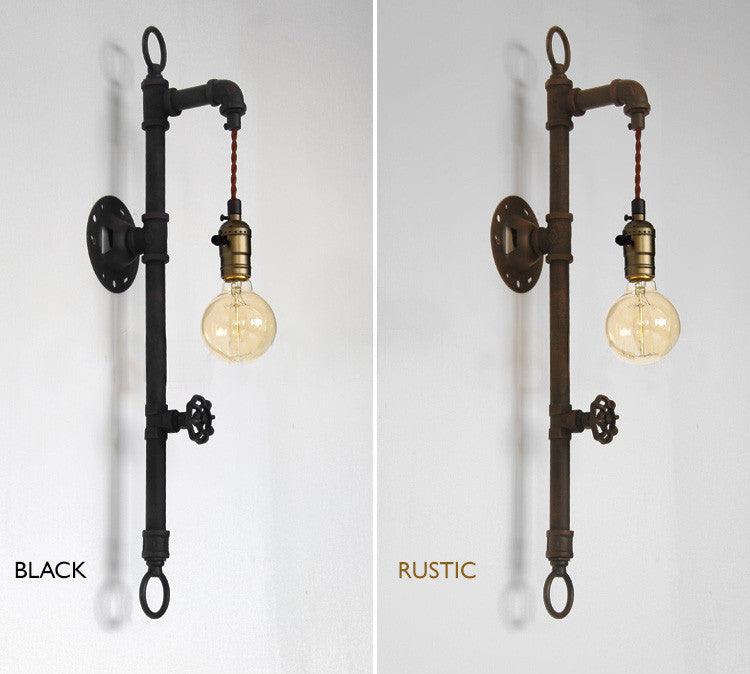 Wall Fixed Water Pipe Turned Wall Light - DWHOME