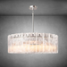 Lattace Clear Glass Round Chandelier 36''48"-DWHOME