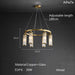Palermo 6-Light Modern Chandelier For Living Room - DWHOME