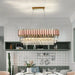 Gio 39" Rose Gold Dining Room Chandelier - DWHOME