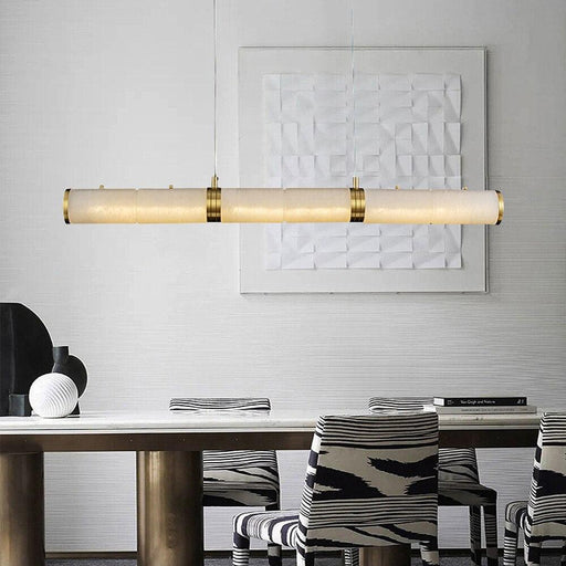 Moonshade Natural Marble Dining Room Lighting Fixture-DWHOME