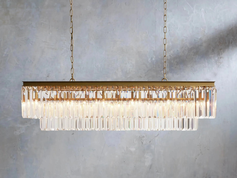 Leyland Tiered Rectangular Chandelier-DWHOME