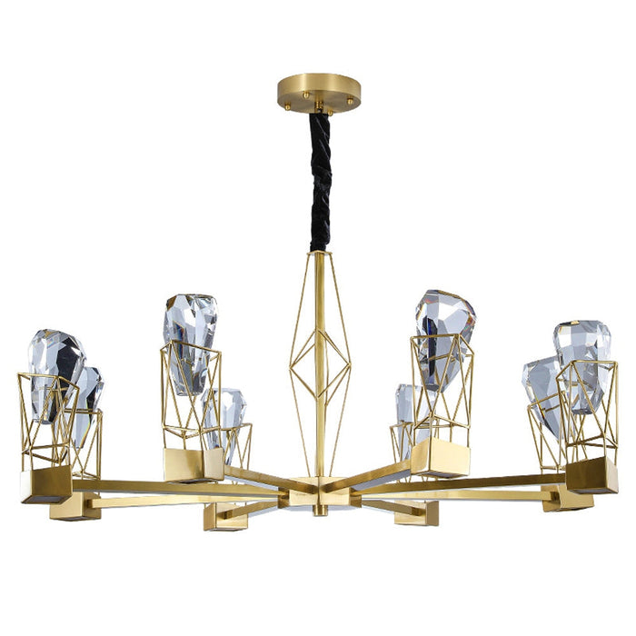 8-Light Modern Crystal Chandelier