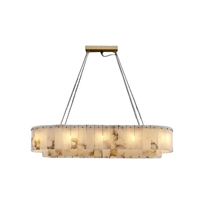 Moonshade Natural Marble Dining Room Chandelier-DWHOME