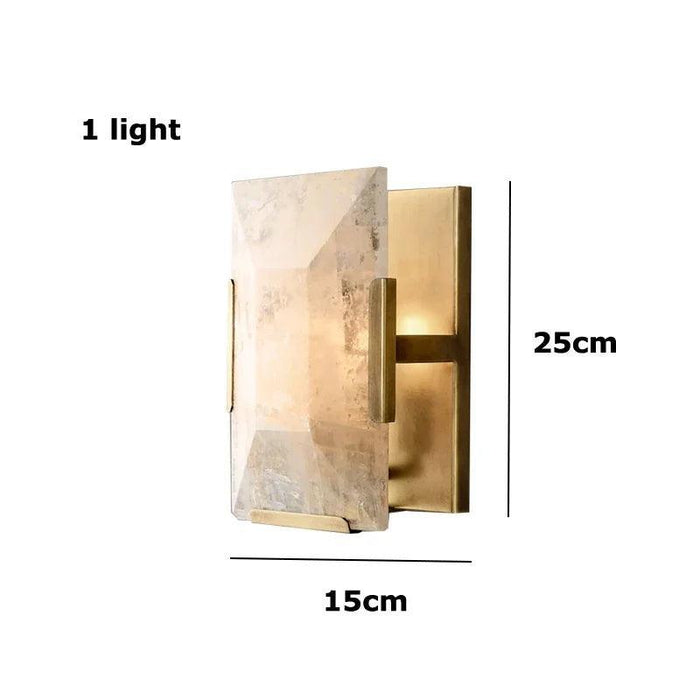 Villano Calcite Crystal Wall Sconce - DWHOME