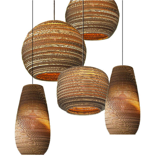 Luminaria Corrugated Board Pendant Light-DWHOME