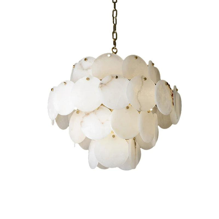 Moonshade Natural Marble Modern Chandelier-DWHOME