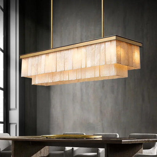 Natural Calcite Crystal Dining Room Chandelier-DWHOME