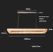 Moonshade Natural Marble Rectangular Chandelier-DWHOME