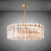 Lattace Clear Glass Round Chandelier 36''48"-DWHOME