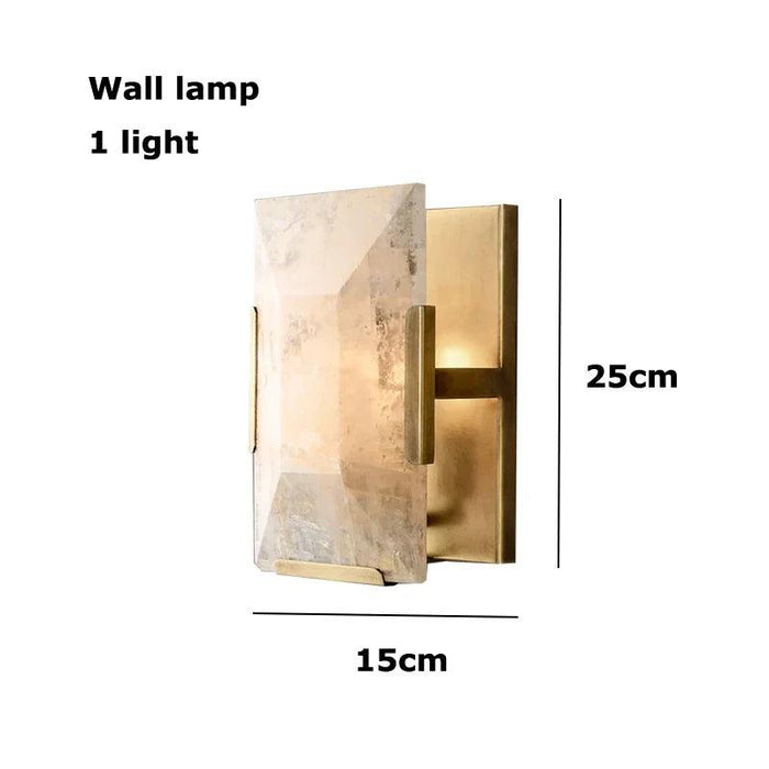 Villano Calcite Crystal Wall Sconce - DWHOME