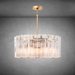 Lattace Clear Glass Round Chandelier 36''48"-DWHOME