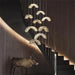 Rainbow Modern Rock Crystal Staircase Chandelier-DWHOME