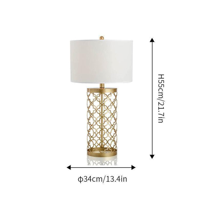 Openwork Metal Table Lamp - DWHOME