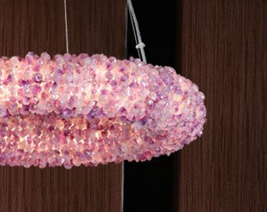Purple Primary Crystal Round Chandelier 20.5" 28.3" 36.2" 44"-DWHOME