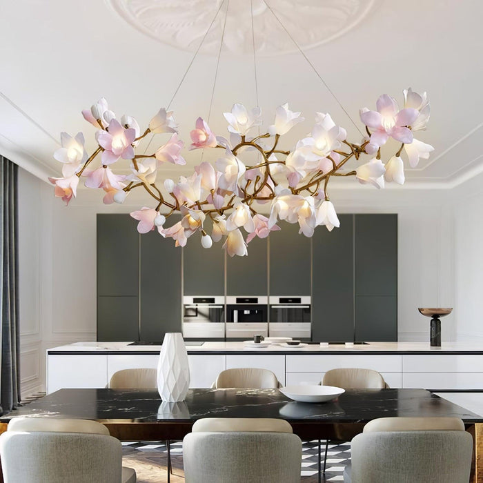 Circular Blossom Chandelier-DWHOME