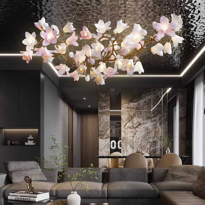 Circular Blossom Chandelier-DWHOME