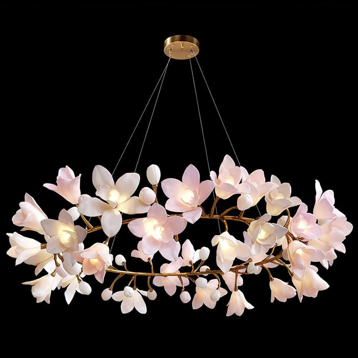 Circular Blossom Chandelier-DWHOME