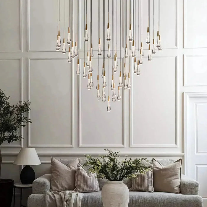 Soltaire Round Chandelier 58"W-DWHOME