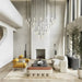Soltaire Round Chandelier 58"W-DWHOME