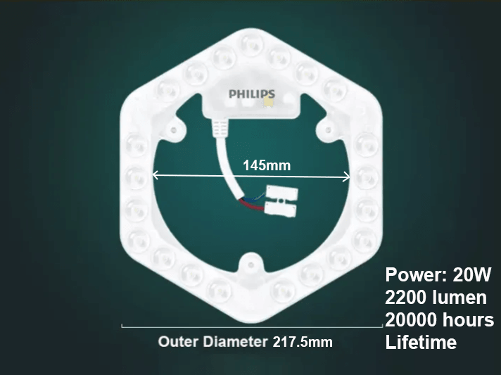 Philips LED Ceiling Lamp Module Only Circle Shape Energy-Saving Lamp - DWHOME