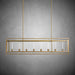 Baker Glass Lantern Rectangular Chandelier 54"-DWHOME