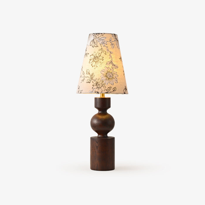 Wooden Flower Pattern Table Lamp - Vakkerlight