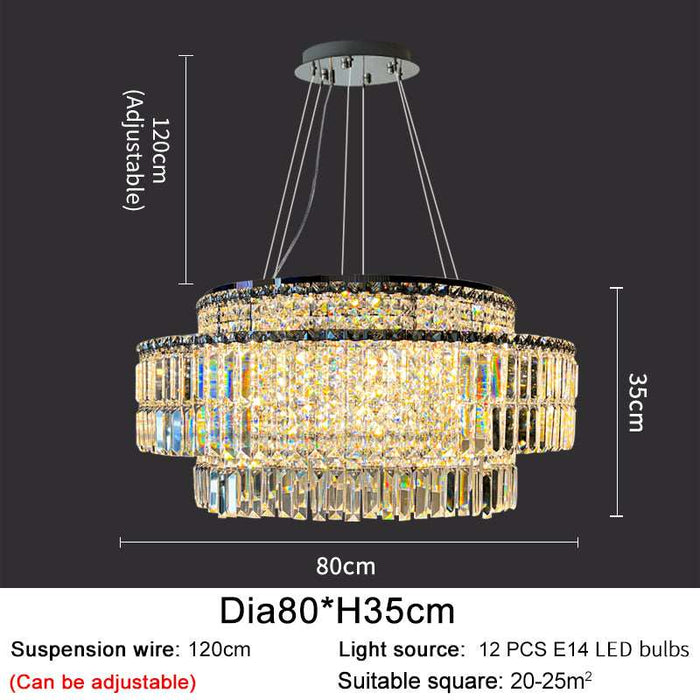 Bacci Crystal Chandelier-DWHOME