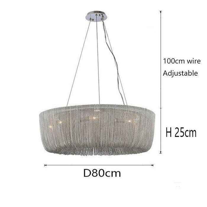 Cadena Chain Tassel Modern Chandelier-DWHOME