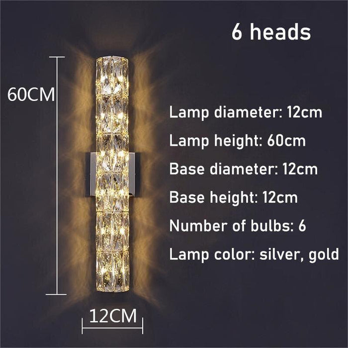 Bacci Indoor Crystal Wall Sconce - DWHOME