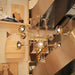 24-Light Unique Brass Trumpet Chandelier Light - DWHOME