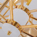24-Light Unique Brass Trumpet Chandelier Light - DWHOME