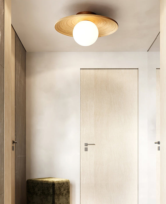 Soluna Wood Ceiling Light-DWHOME