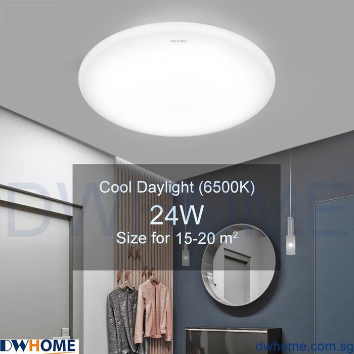 PHILIPS LED Ceiling Light CL200 Series Round, Cool White light/Cool Daylight, 6W/10W/17W/24W - DWHOME
