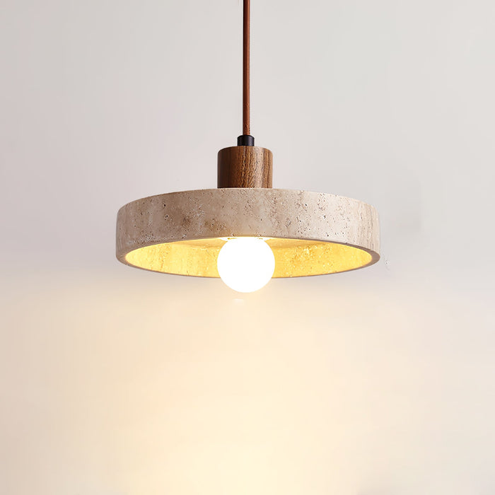 Piedra Travertine Pendant Light-DWHOME