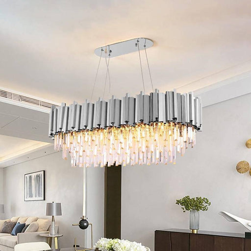Gio 47" Crystal Dining Room Chandelier-DWHOME