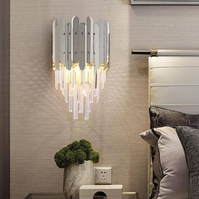 Legance Gold Plated Crystal Wall Sconce - DWHOME